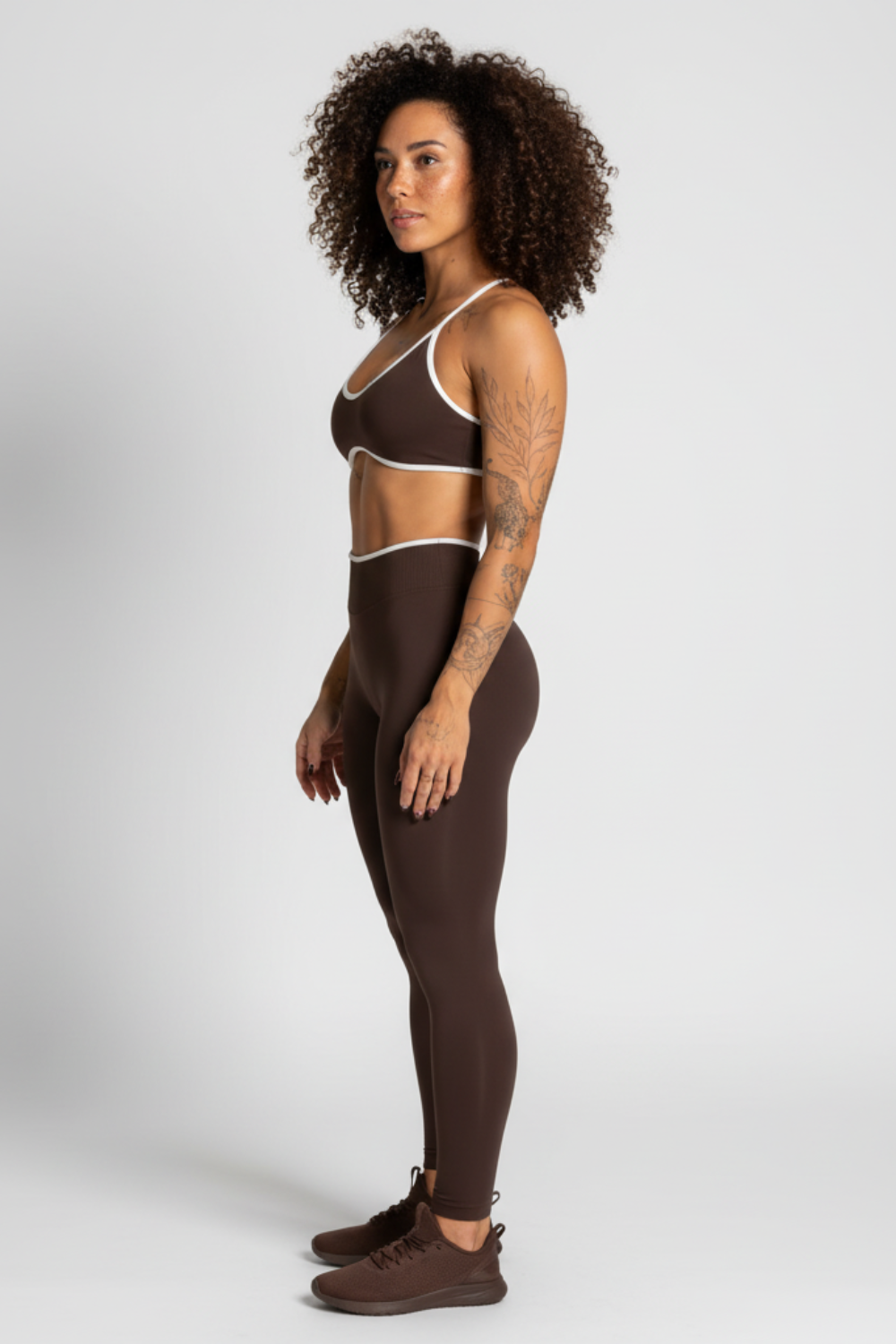 Brassière sport LUMÉA Marron