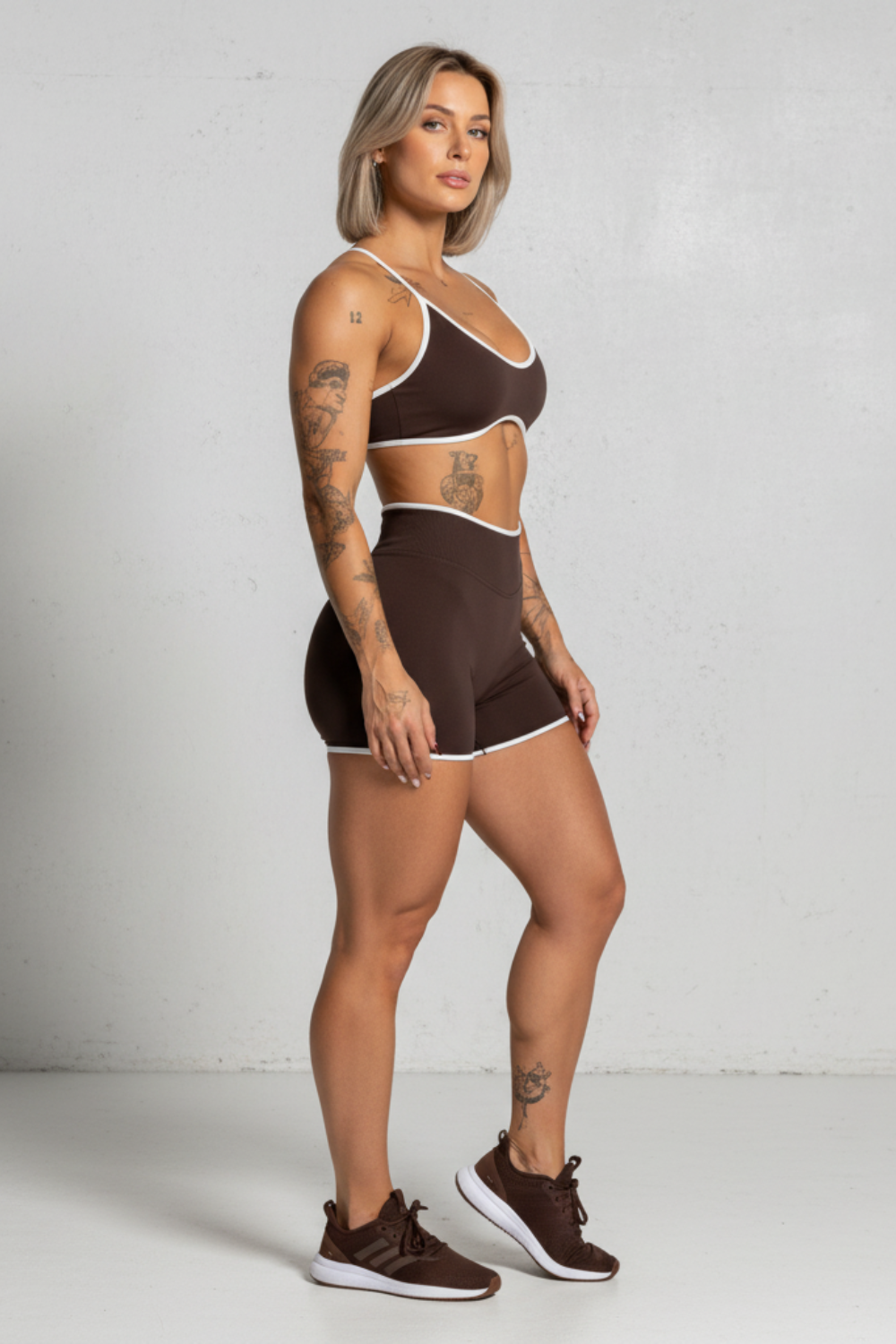 Brassière sport LUMÉA Marron